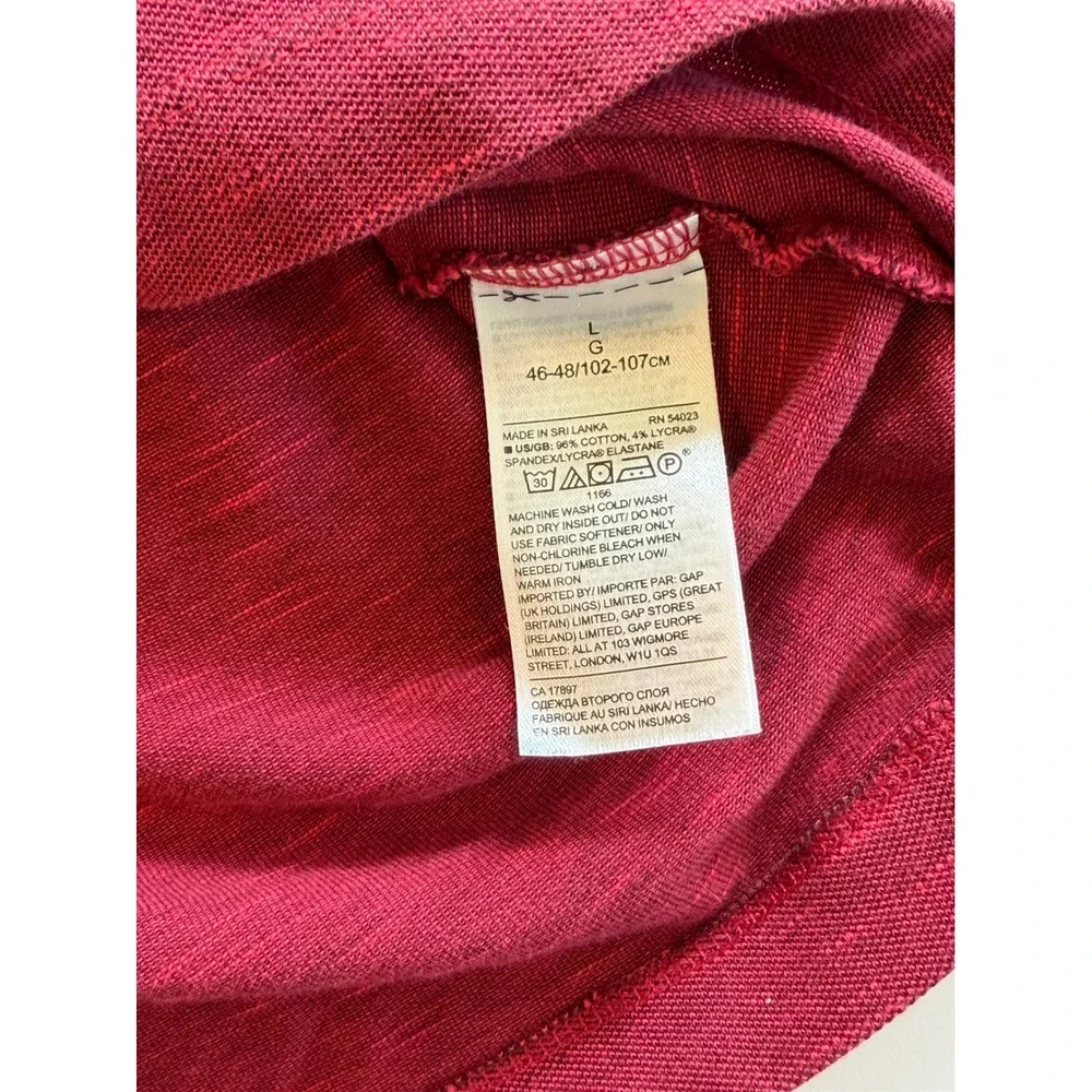 Banana Republic Performance Pique Polo‎ Mens Large Red Short Sleeve